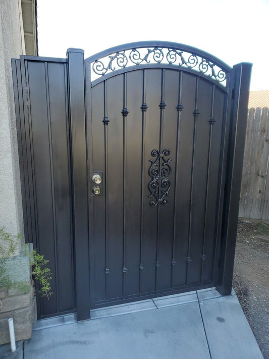 Classic Privacy Design _ Pedestrian Metal Gate _ Excellence Crafted _MF-MG-002
