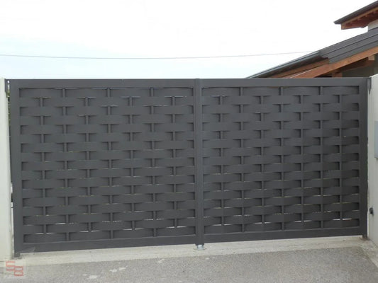 Fabulous Weave Swing Gate Metal Driveway Gate _ Excellence Crafted _ GG-004
