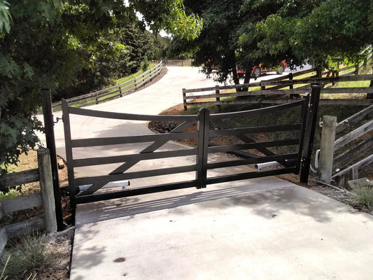 X Cowboy Farm Metal Driveway Gate _ Excellence Crafted _GG-052