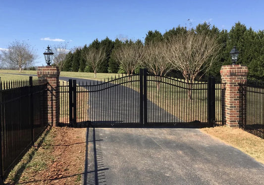 Flow Style Heavy Duty Metal Driveway Gate _ Excellence Crafted _ GG-076