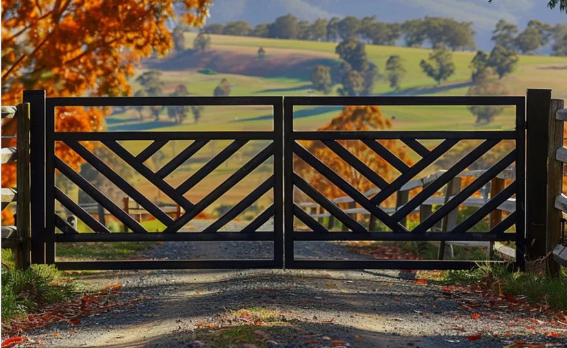 Empowering Pattern Design Metal Driveway Gate _Heavy Duty_ Excellence Crafted _ GG-053