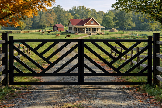 Empowering Pattern Design Metal Driveway Gate _Heavy Duty_ Excellence Crafted _ GG-053