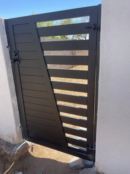 Executive Simi Privacy Design _ Pedestrian Metal Gate _ Excellence Crafted _MF-MG-004