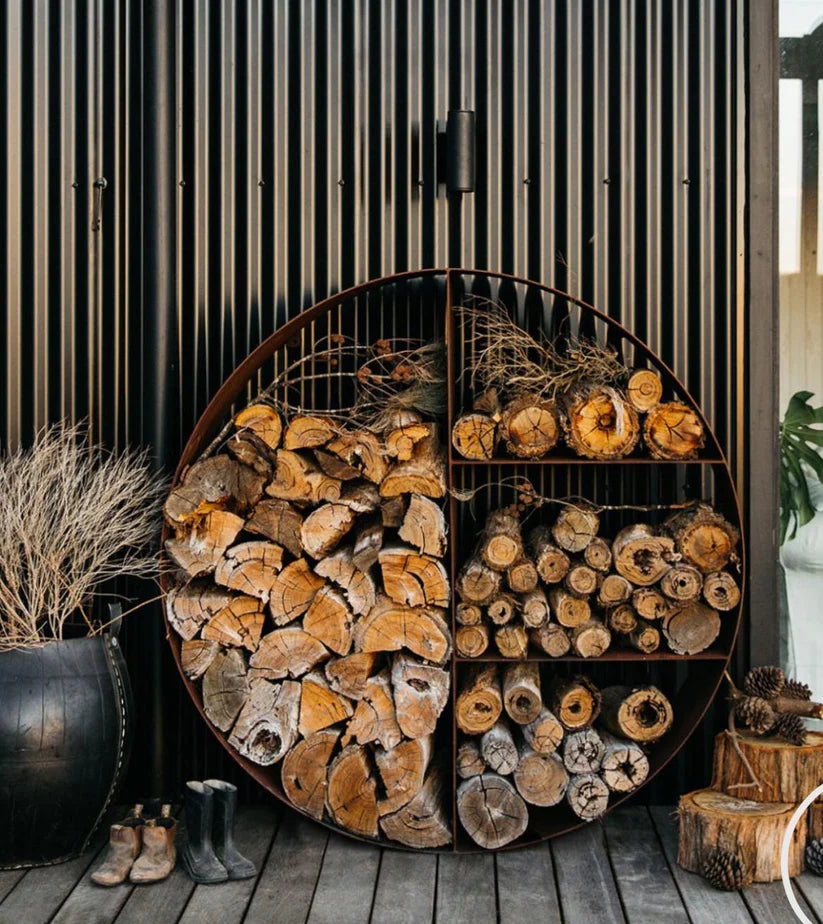 Wood Log Stacker 40'' - 56''- Firewood Rack - Indoor & Outdoor - MF-WR-001