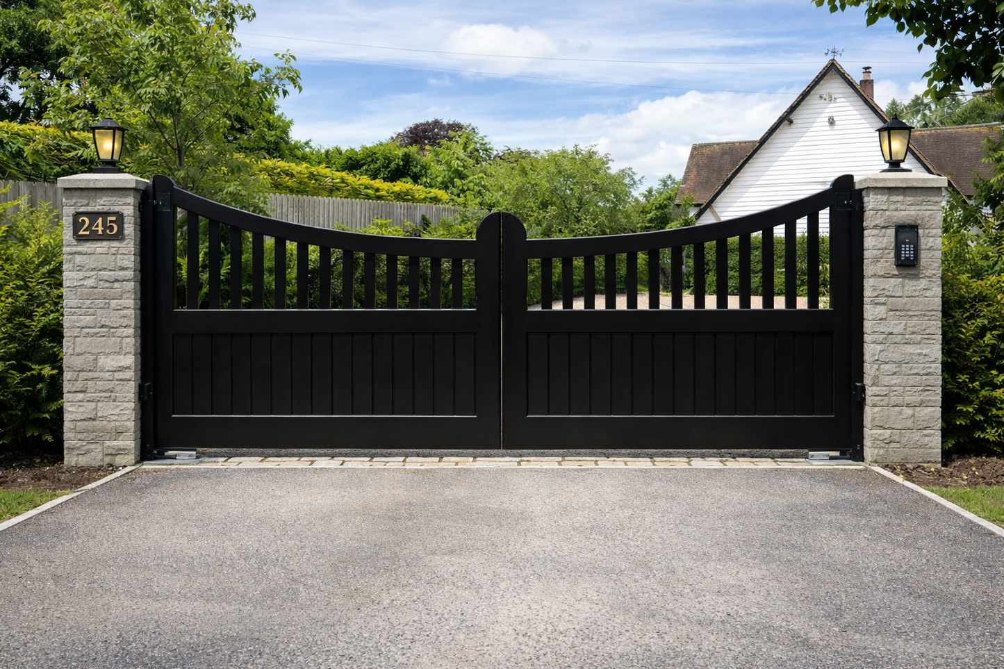 Stylish Heavy Duty Steel Driveway Gate _ Excellence Crafted _ GG-071