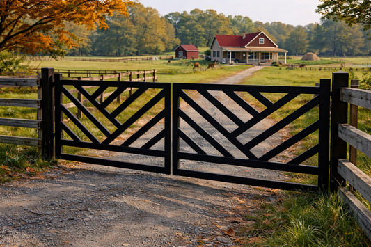 Empowering Pattern Design Metal Driveway Gate _Heavy Duty_ Excellence Crafted _ GG-053