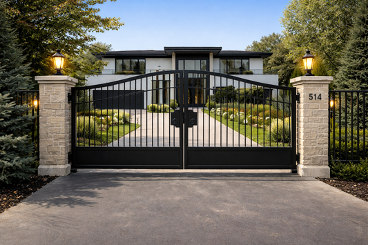 NiceOne Design - Metal Driveway Gate _ Heavy Duty _ Excellence Crafted _ GG-1025